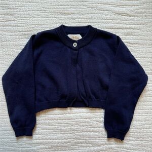The Beaufort Bonnet Co. Navy Cropped Cardigan